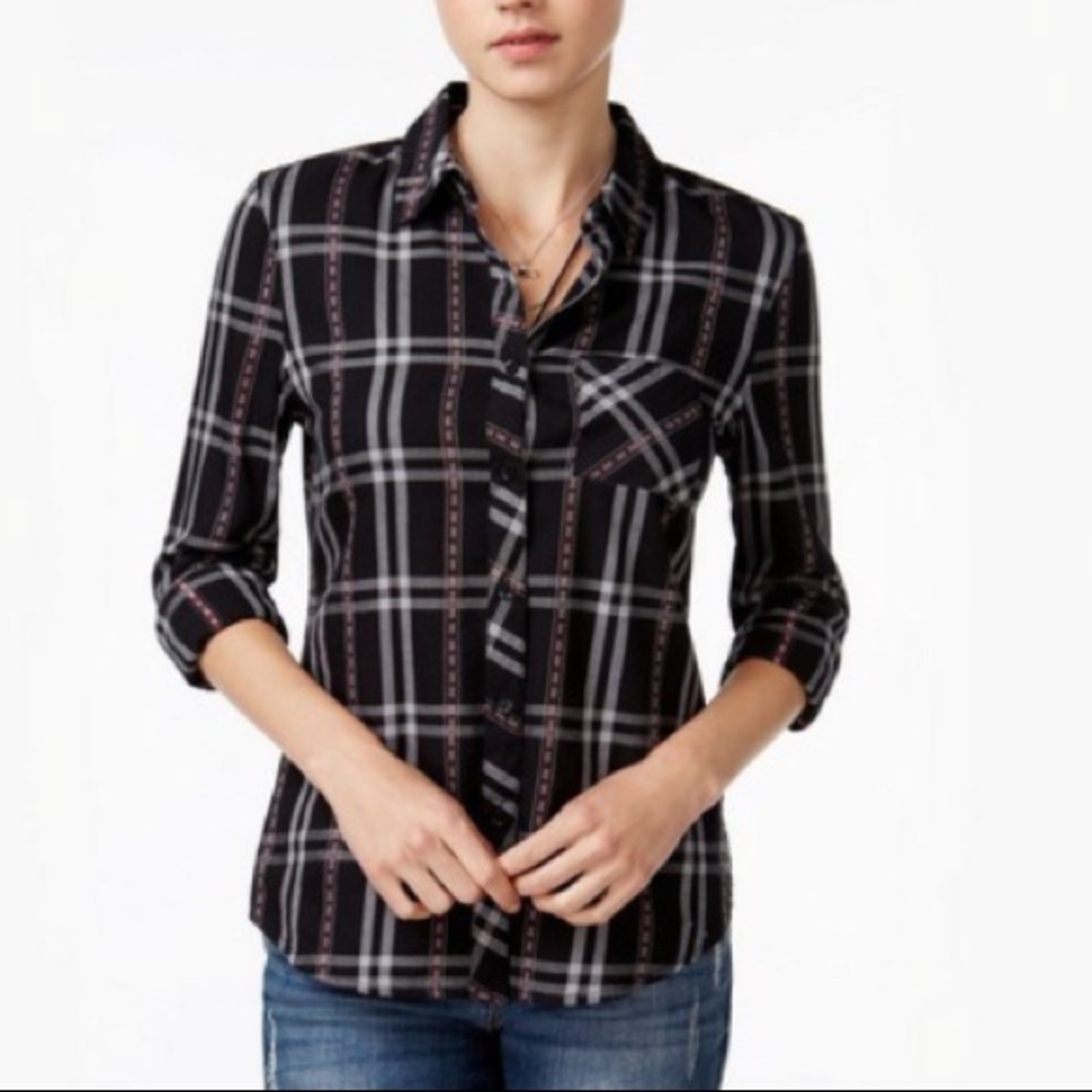 Plaid Button Down Flannel (EUC)